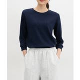 ネイビー | トップス Tシャツ 7分袖Tシャツ | Honeys