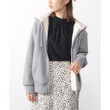 杢グレー | 【ハニーズ】裏ボアジップパーカー | Honeys