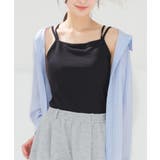 ブラック | トップス キャミソール カップ付き | Honeys