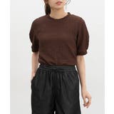 ブラウン | トップス カットソー 半袖 | Honeys
