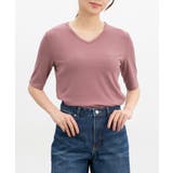 ダークピンク | 【ハニーズ】トップス Tシャツ 半袖Tシャツ | Honeys