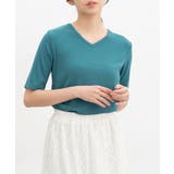 ブルーグリーン | 【ハニーズ】トップス Tシャツ 半袖Tシャツ | Honeys