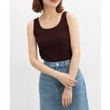 ボルドー | トップス タンクトップ UVカット | Honeys