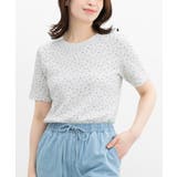 オートミール花柄 | 【ハニーズ】トップス Tシャツ カットソー | Honeys