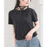 ブラック | トップス カットソー 半袖 | Honeys