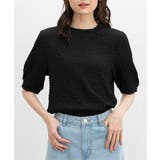 ブラック | トップス カットソー 半袖 | Honeys