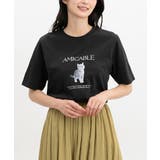 ブラック | トップス Tシャツ 半袖Tシャツ | Honeys