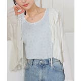 ミント花柄 | トップス タンクトップ UVカット | Honeys