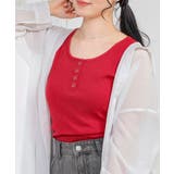 レッド | トップス タンクトップ UVカット | Honeys