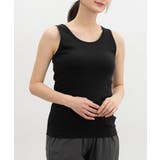 ブラック | トップス タンクトップ カップ付き | Honeys