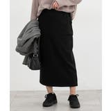 ブラック | ボトムス スカート ロングスカート | Honeys