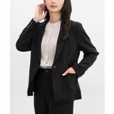 ブラック | アウター ジャケット テーラード | Honeys