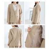 アウター ジャケット ノーカラージャケット | Honeys | 詳細画像13 