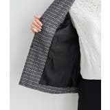 アウター ノーカラージャケット 大きいサイズ | Honeys | 詳細画像5 