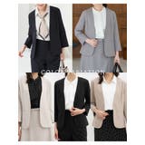 アウター ジャケット ノーカラー | Honeys | 詳細画像3 