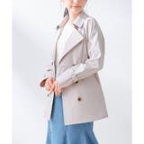 ピンク | アウター トレンチコート ハーフ丈 | Honeys