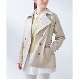 ベージュ | アウター トレンチコート ハーフ丈 | Honeys