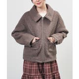 ダークブラウン | アウター ジャンパー ブルゾン | Honeys