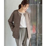 ブラウン | アウター ブルゾン ジャケット | Honeys