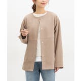 ベージュ | アウター ブルゾン ジャケット | Honeys