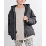 ブラック | 【ハニーズ】ファイバーダウンブルゾン | Honeys