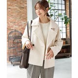 ライトベージュ | アウター コート ハーフコート | Honeys