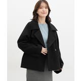 ブラック | アウター コート ハーフコート | Honeys