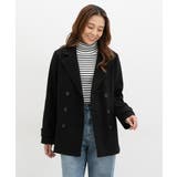 ブラック | アウター コート ハーフコート | Honeys