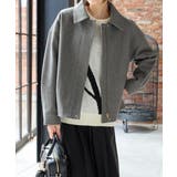 杢グレー | アウター ジャンパー ブルゾン | Honeys