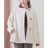 アイボリー | アウター コート ハーフコート | Honeys