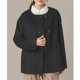 ブラック | アウター コート ハーフコート | Honeys