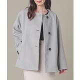 杢グレー | アウター コート ハーフコート | Honeys