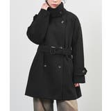 ブラック | アウター コート ハーフコート | Honeys