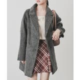 杢チャコール | アウター コート ハーフコート | Honeys