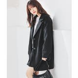 ブラック | アウター コート ハーフコート | Honeys