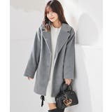 杢チャコール | アウター コート ハーフコート | Honeys