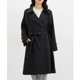 ブラック | アウター コート トレンチコート | Honeys