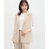 ベージュ | アウター ジレ セットアップ | Honeys