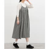 アイボリー×クロ | ワンピース キャミワンピース ノースリーブ | Honeys