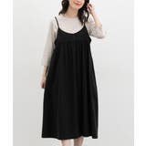 ブラック | ワンピース キャミワンピース ノースリーブ | Honeys