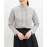 グレージュ | トップス シャツ ピンタックシャツ | Honeys