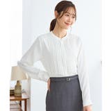 ホワイト | トップス ブラウス 長袖 | Honeys