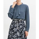 スモーキーブルー | トップス ブラウス 長袖 | Honeys