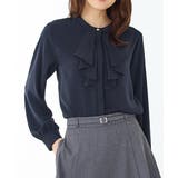 ネイビー | トップス ブラウス 長袖 | Honeys