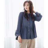 スモーキーブルー | トップス ブラウス 長袖 | Honeys