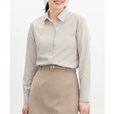 ライトベージュ | トップス シャツ スキッパーシャツ | Honeys