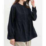 ネイビー | トップス ブラウス 長袖 | Honeys