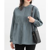 ダークミント | トップス ブラウス 長袖 | Honeys