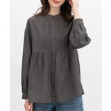 杢チャコール | トップス ブラウス 長袖 | Honeys