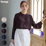トップス ブラウス 長袖 | Honeys | 詳細画像1 